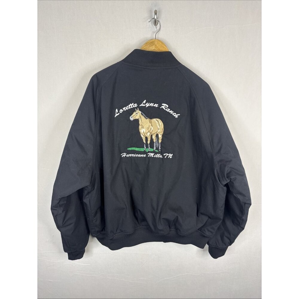 Loretta Lynn Ranch Jacket XL Hurricane Mills TN Horse Embroidered Snap‎ Front